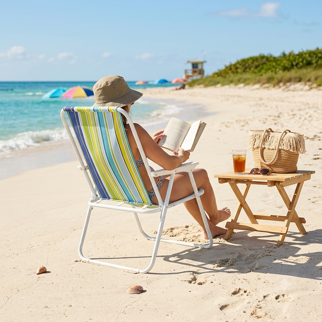 Striped Beach Chair