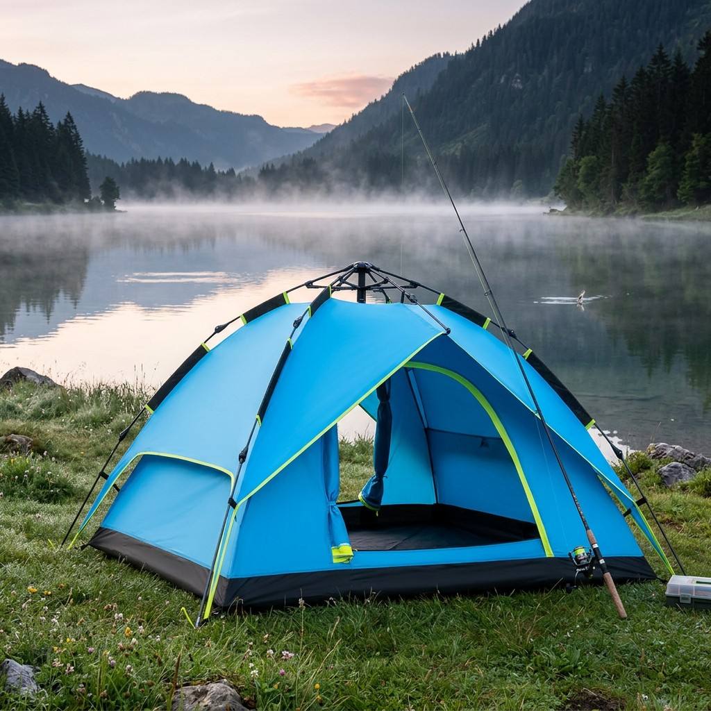 2 Bedroom Blue Pop up tent
