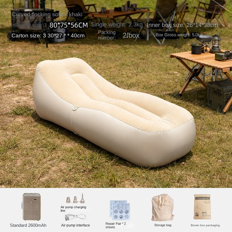 Inflatable sun outdoor lounger