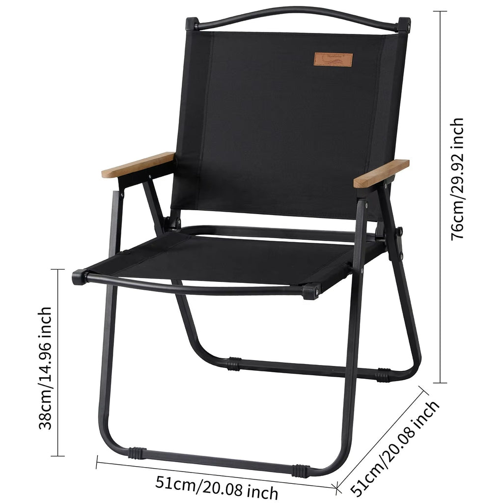 Foldable Black Beach Chair